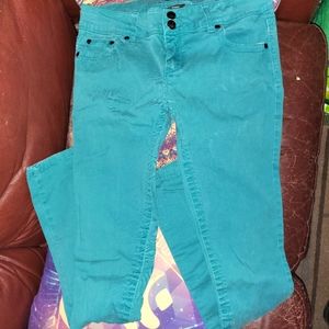Vanity by Victoria's Secret brand Turquoise Pants Size 28 (5-6) LIKE NEW